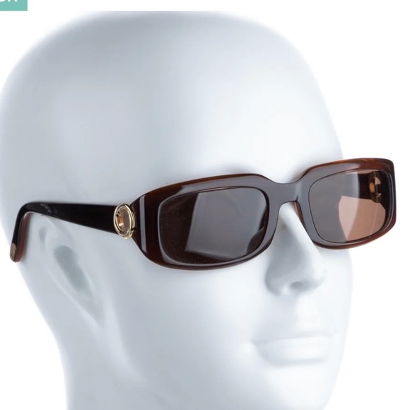 Cartier Accessories - CARTIER SQUARE TINTED SUNGLASSES COLOR BROWN SIZE OS